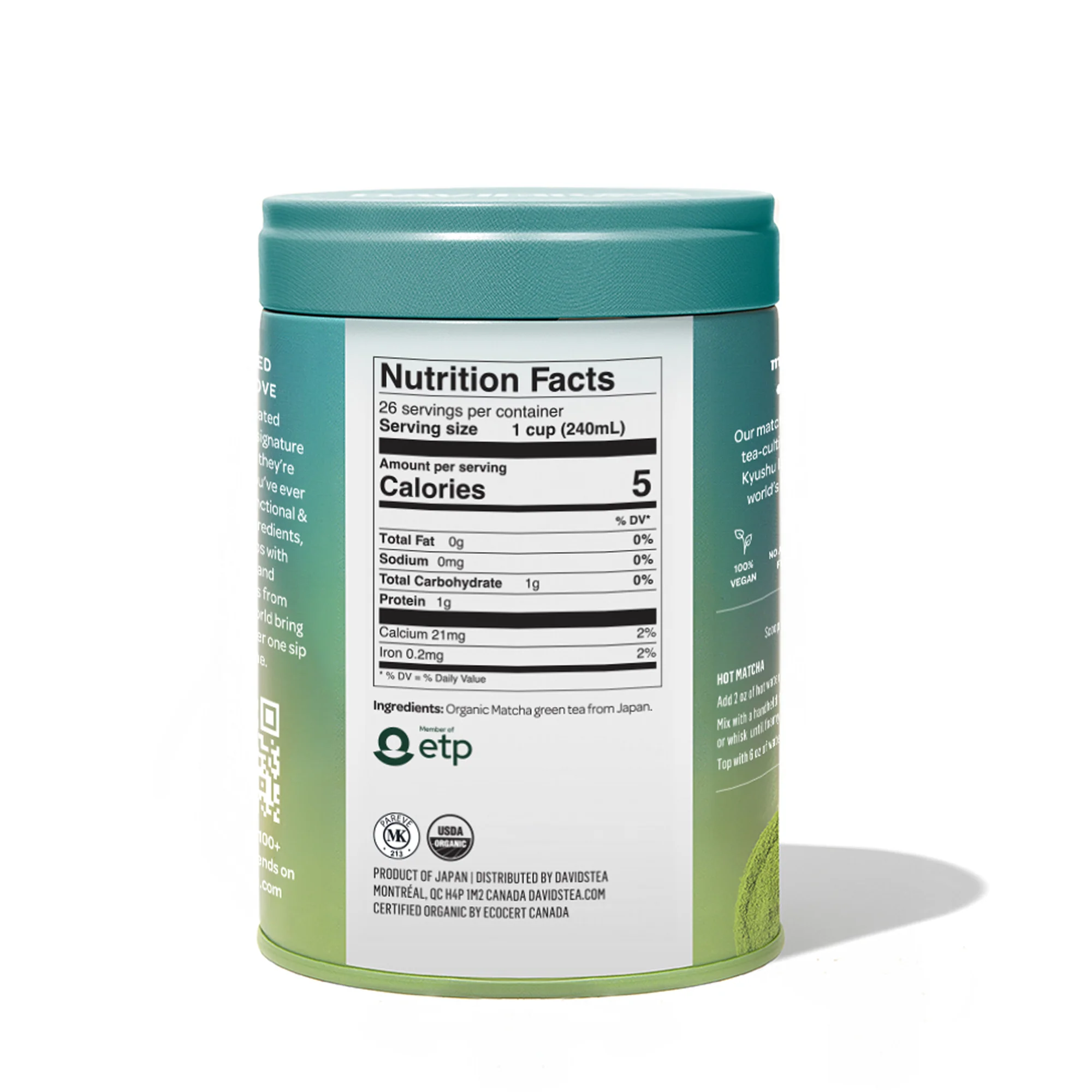 Ceremonial Grade Organic Matcha Matsu Tea Tin - Image 4