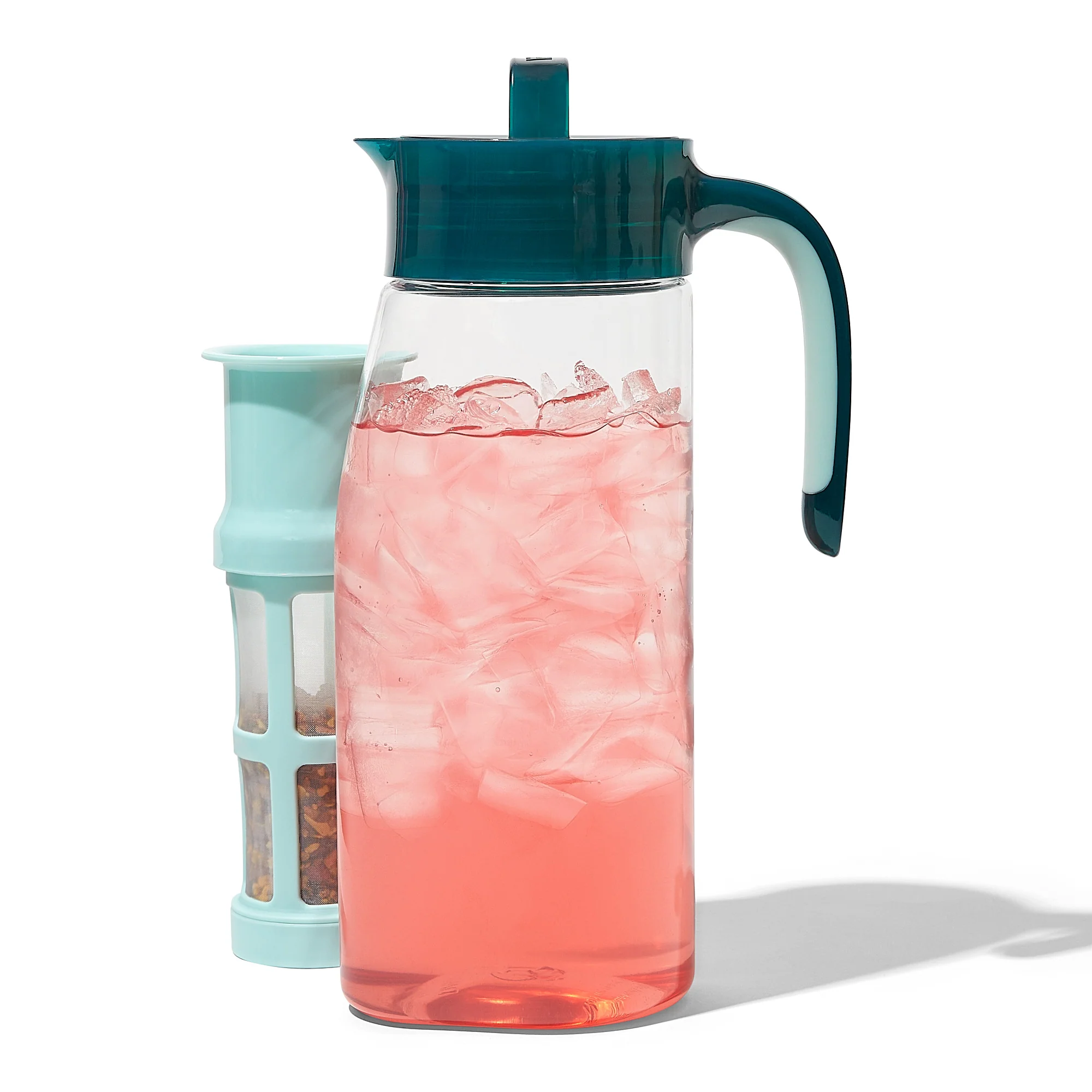 Deep Teal Iced Tea Pitcher - Image 3
