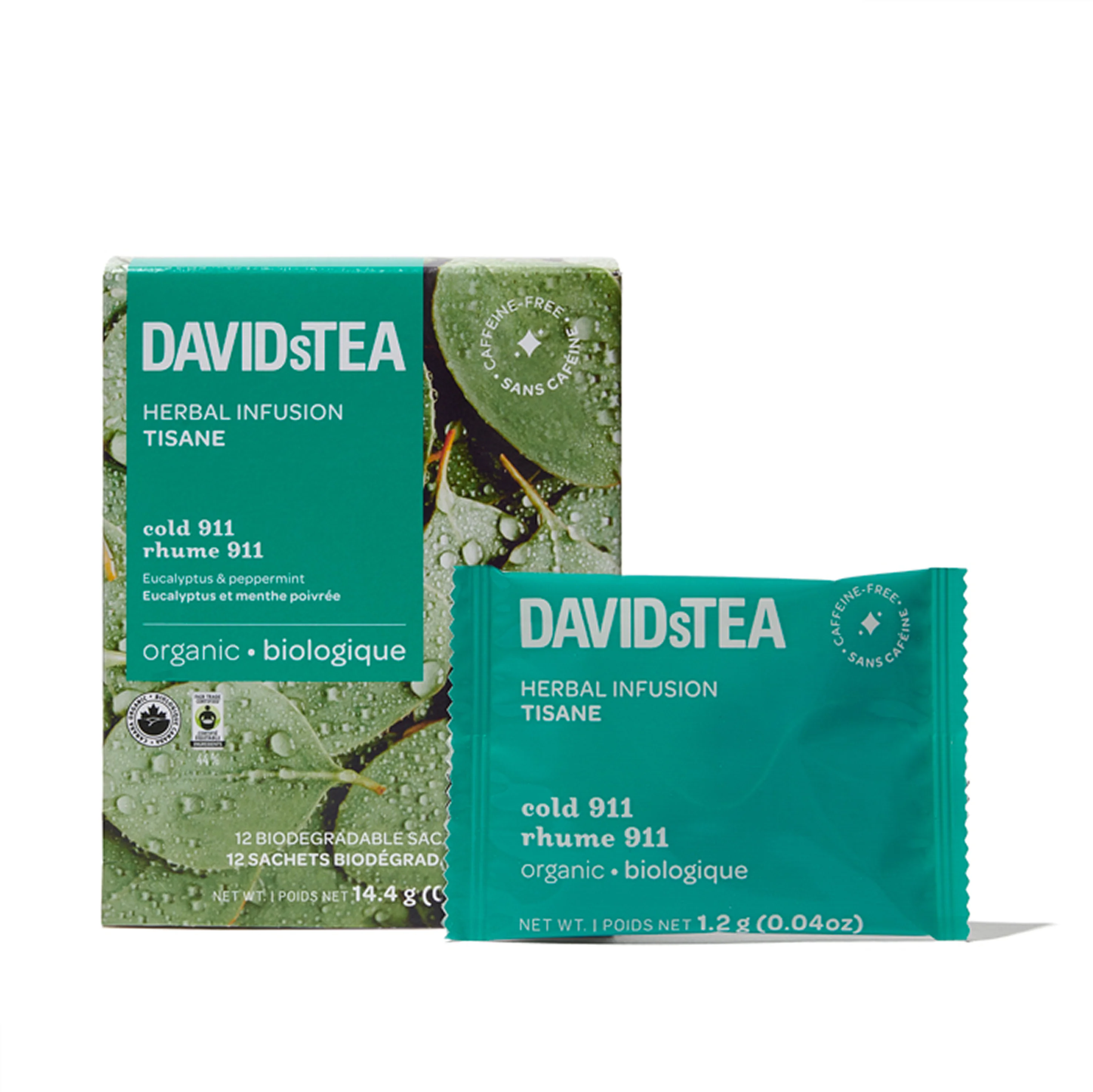 Organic Cold 911 Tea Pack of 12 Sachets
