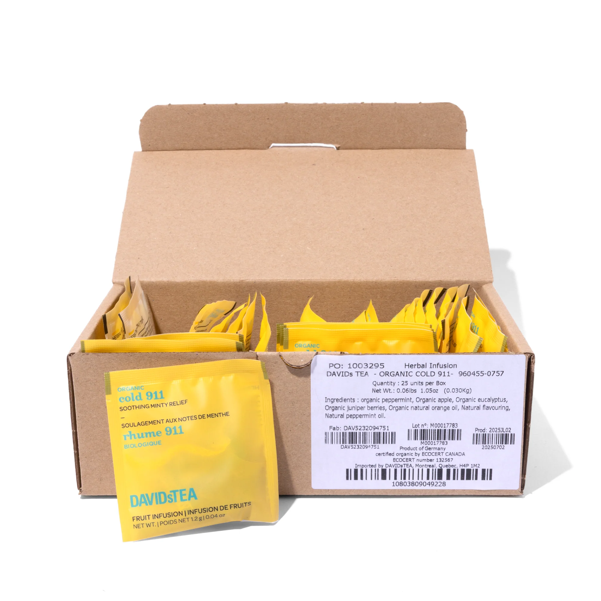 Organic Cold 911 Tea Pack of 25 Sachets - Image 3