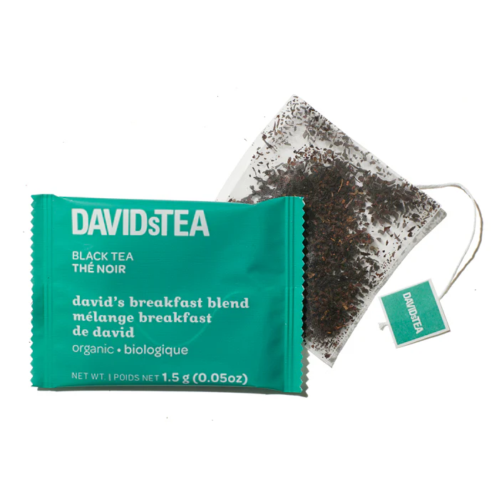 Organic David's Breakfast Blend Tea Pack of 12 Sachets - Image 2