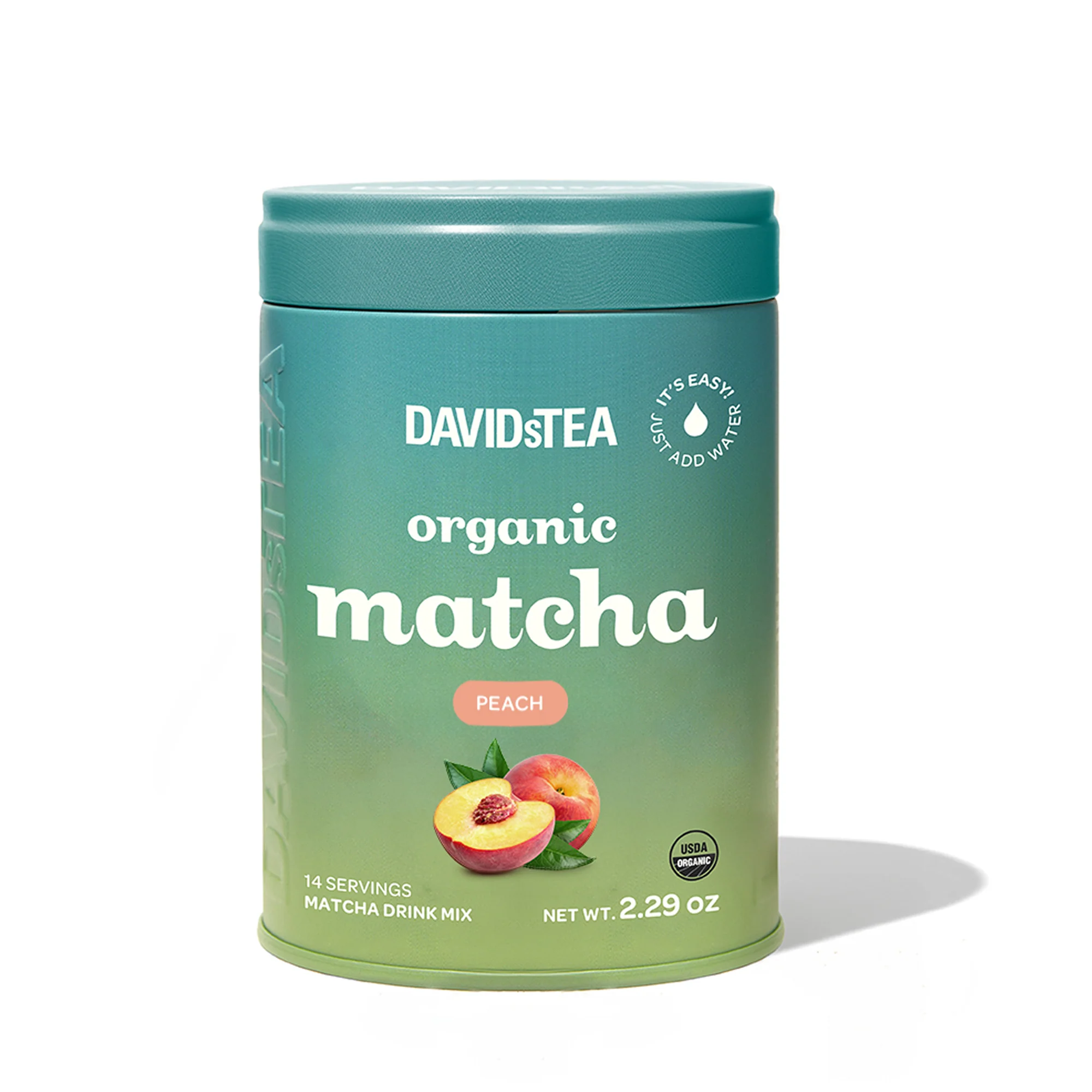 Organic Peach Matcha Tea Tin