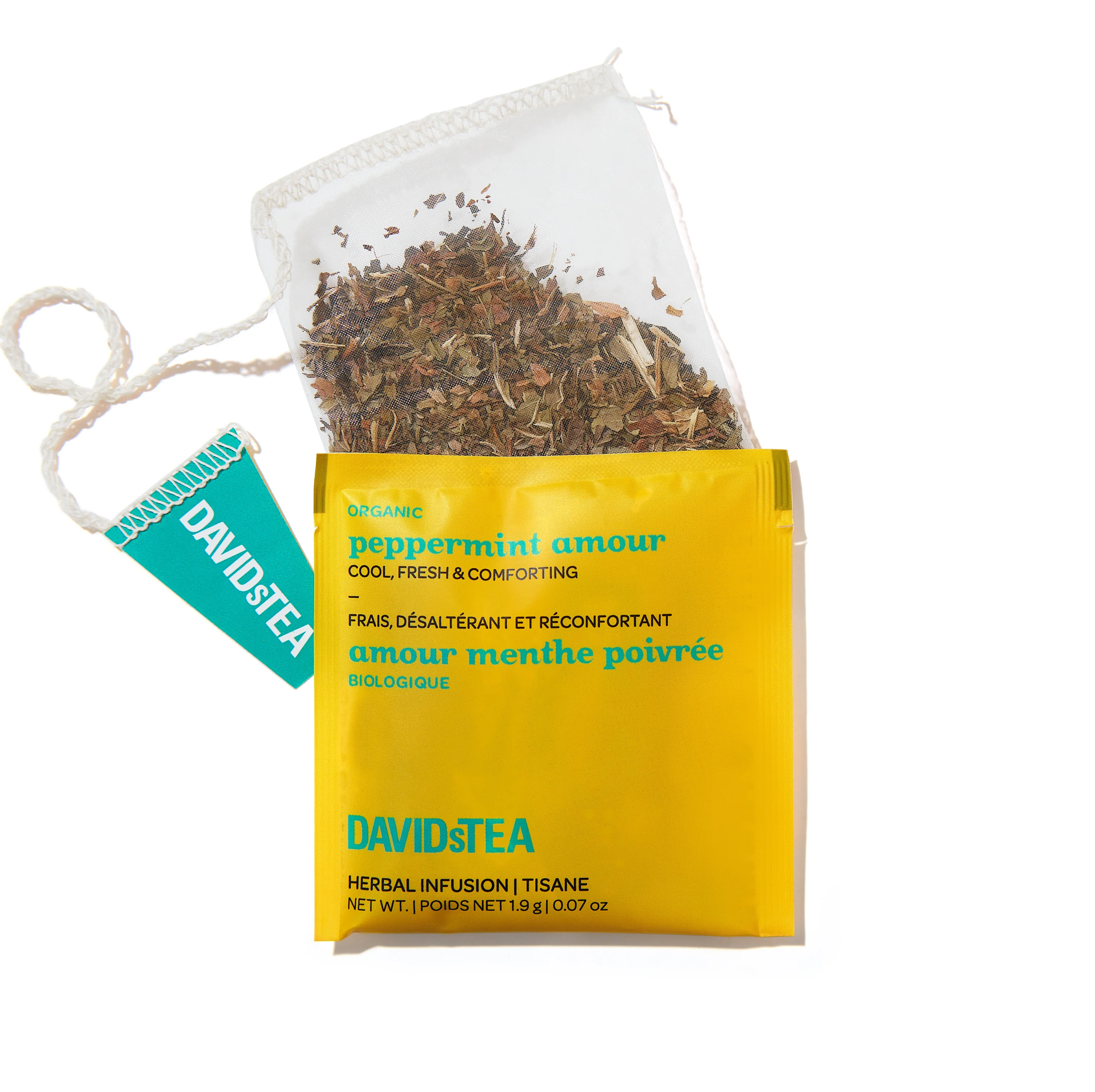 Organic Peppermint Amour Tea Pack of 25 Sachets - Image 2
