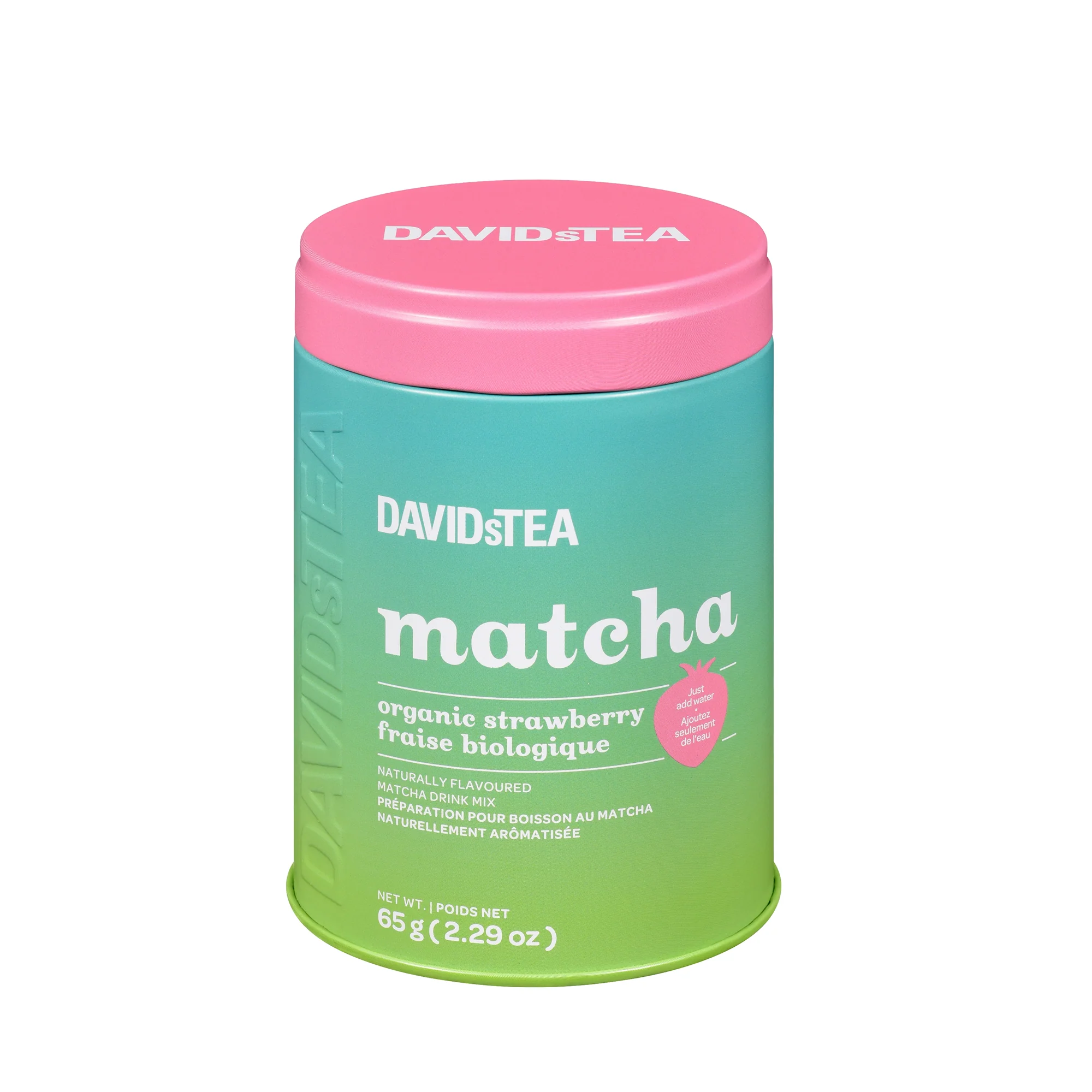 Organic Strawberry Matcha Tea Tin