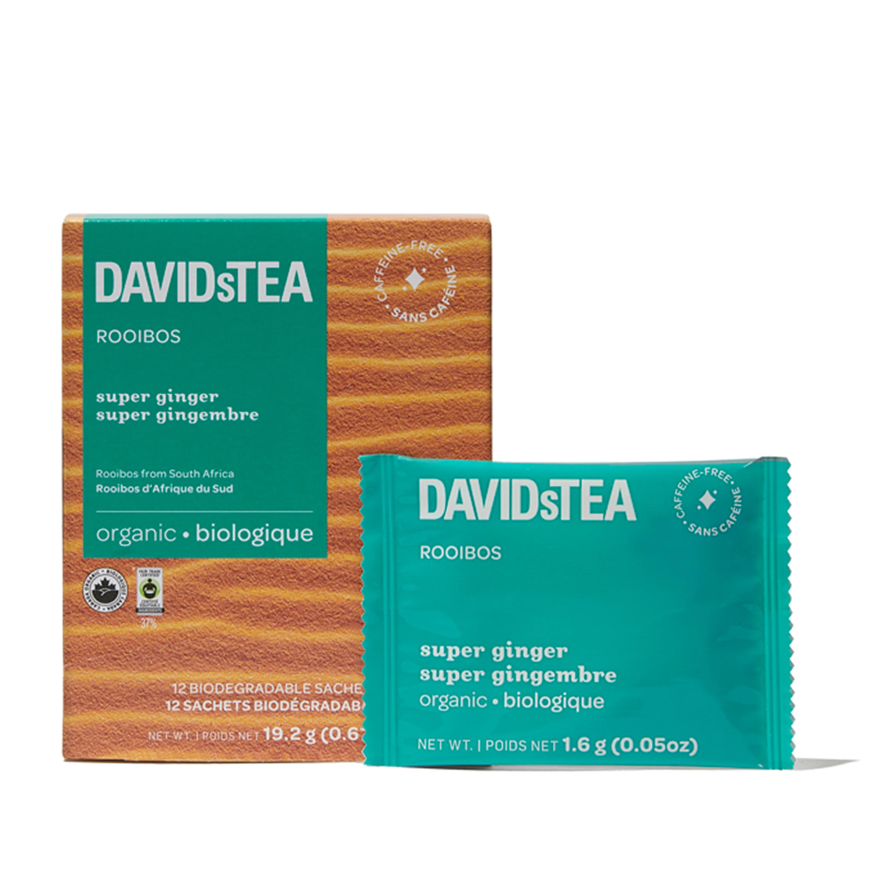 Organic Super Ginger Tea Pack of 12 Sachets